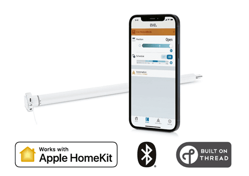 Motor Motion Eve controlado desde iPhone con Apple HomeKit