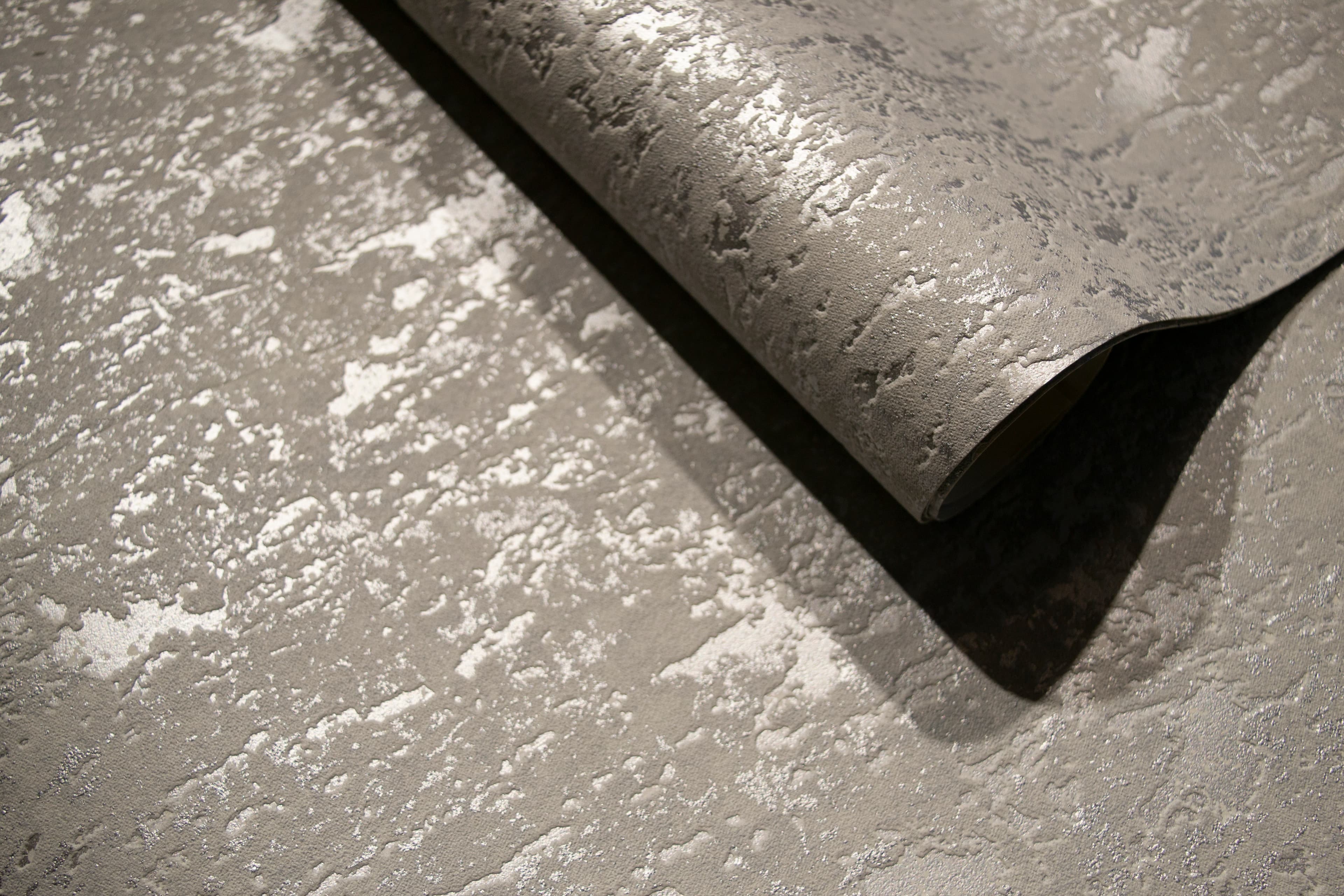 Papel de Colgadura Enchapado Gris Rollo de 5,2m²