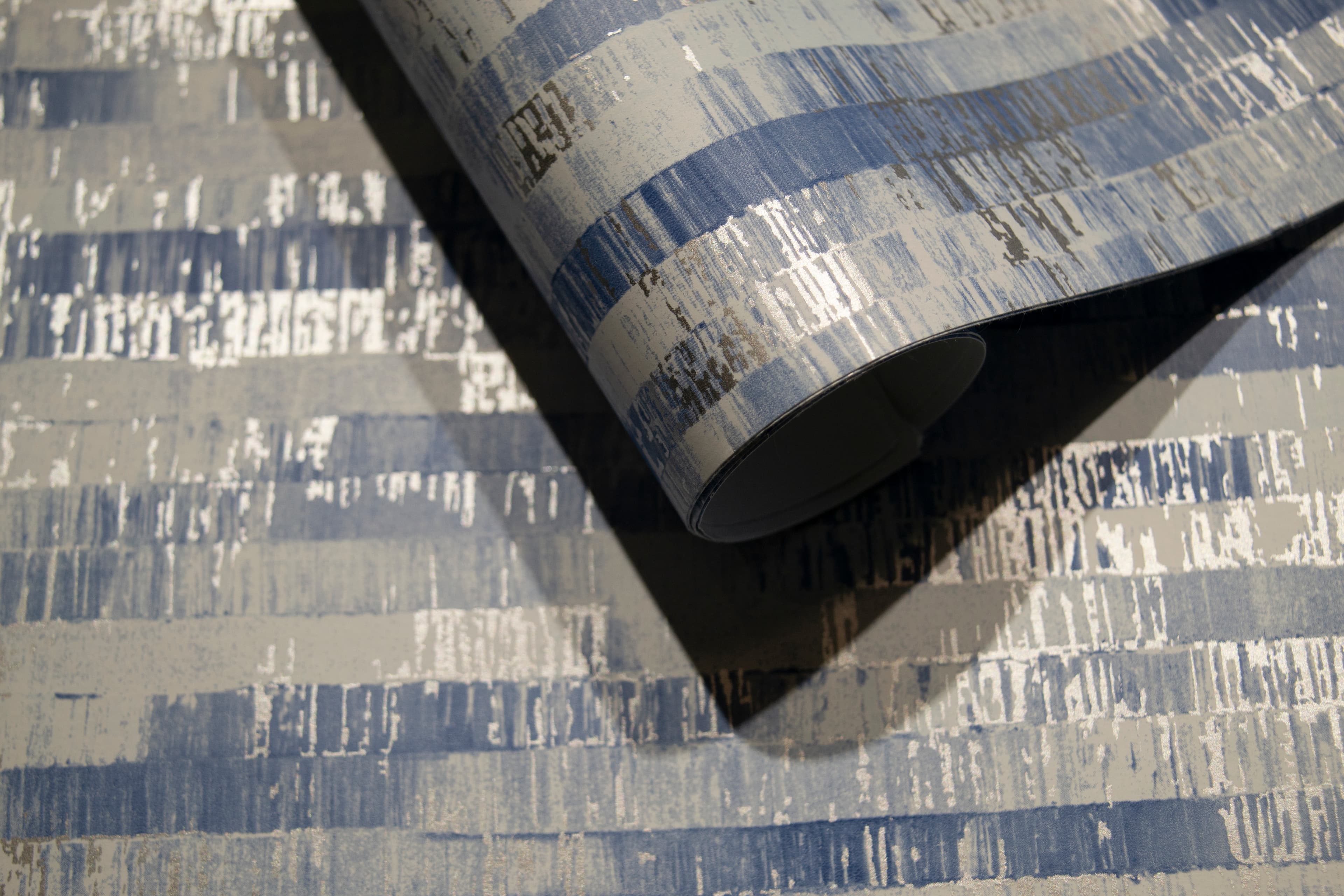 Papel de Colgadura Diseño con Reflejos de Cuadros Metalizados Rollo de 5,2m²