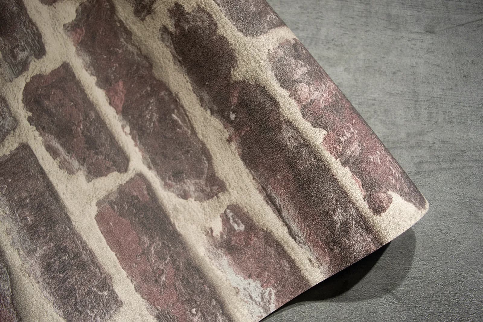 Papel de Colgadura Diseño Industrial de Ladrillo Terracota Rollo de 5,2m²