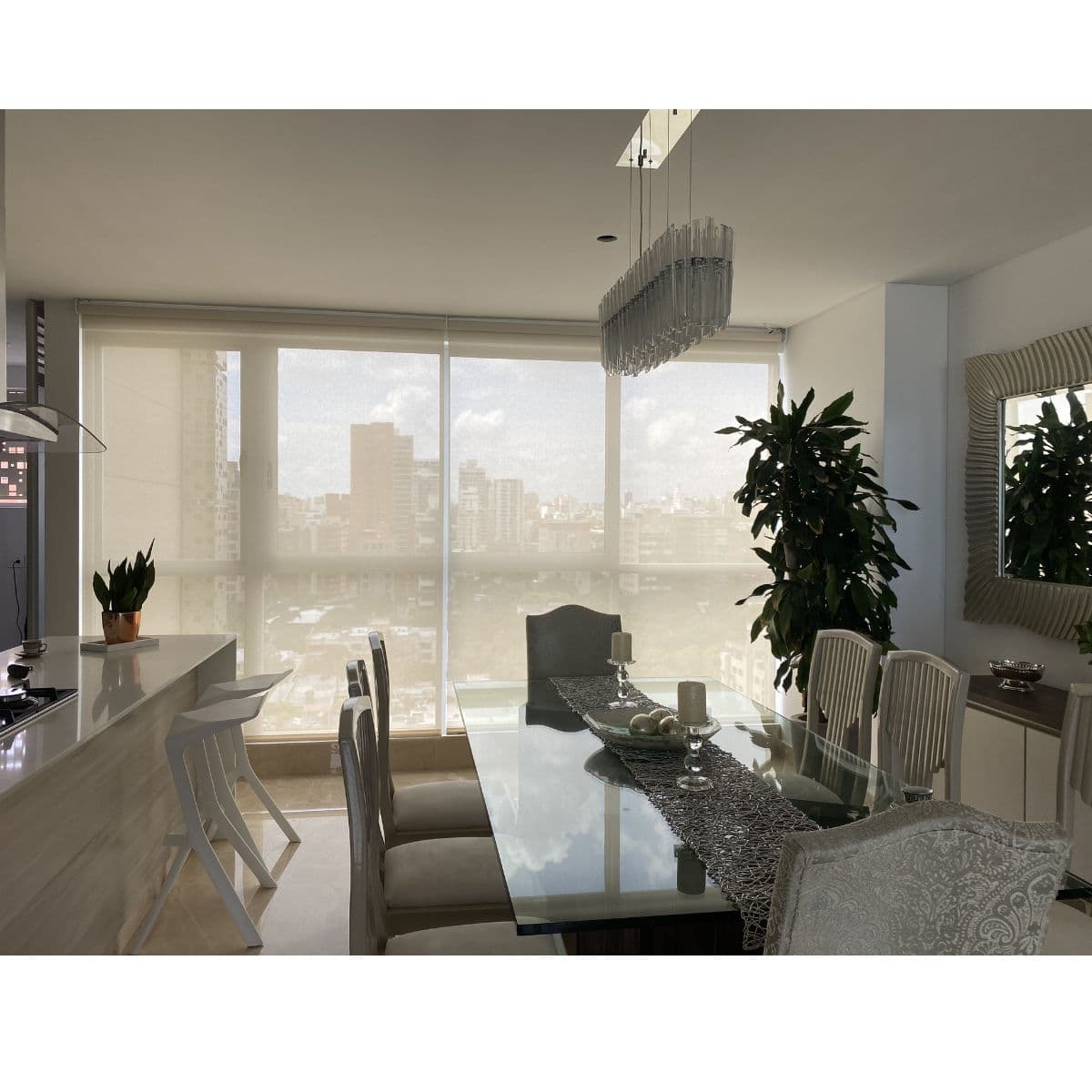 Cortina Enrollable Standard Screen Tretto 3% Beige Linea Básica