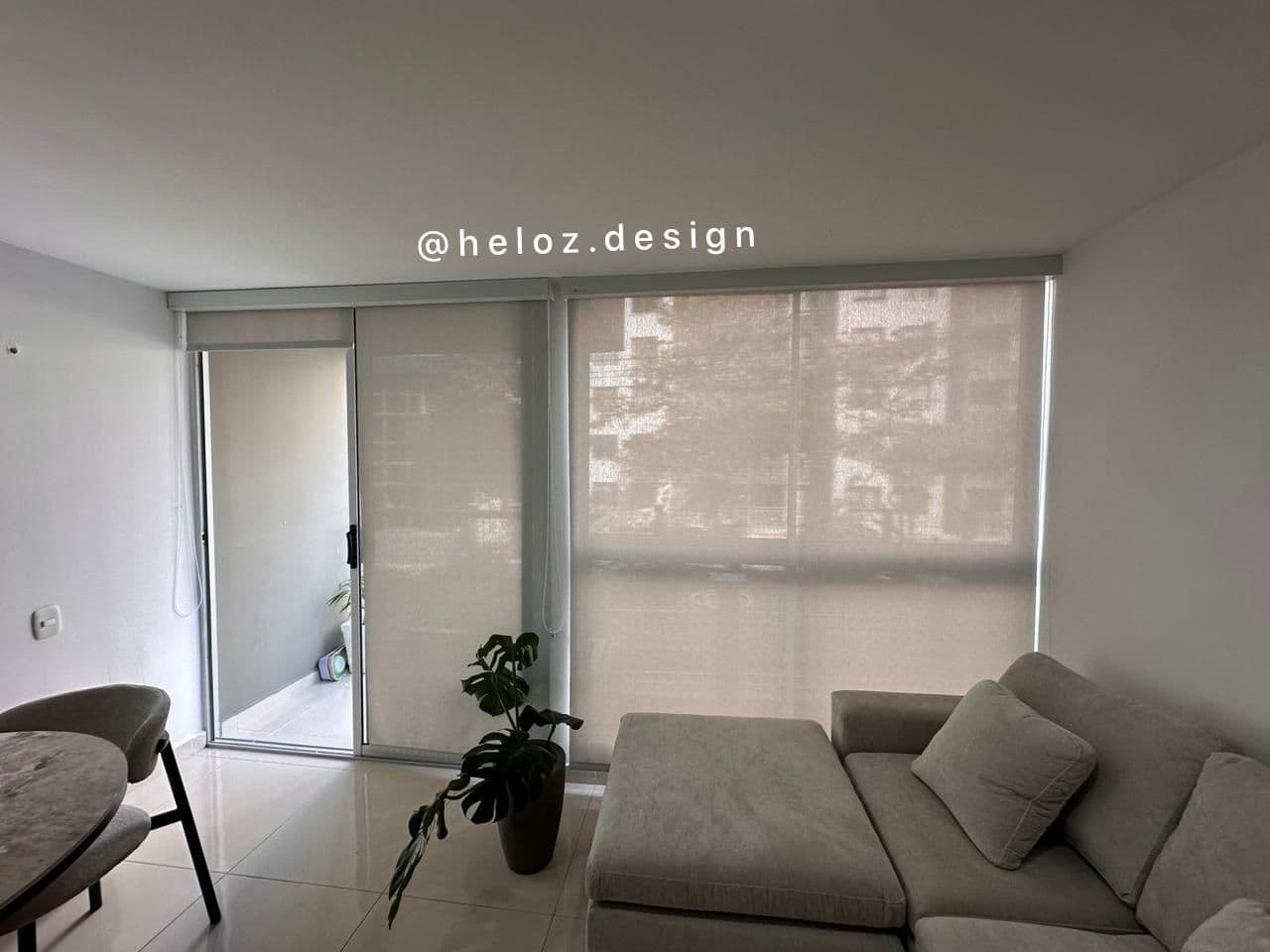 Enrollable Perfil Standard Screen Tretto 3% Gris con Cabezal Cuadrado
